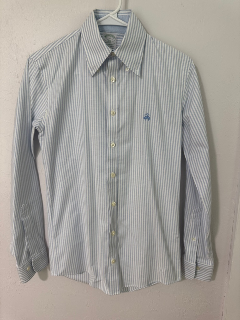 Brooks Brothers Blue and White Striped Dress Shirt